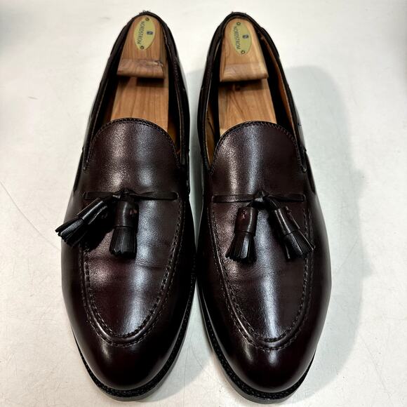 FULLY RESOLED Alden 663 Tassel Moccasin Loafer Burgundy Calf Made in USA 12 A/C main image 10